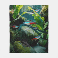 Neon Tetras Plecostomus Aquarium Fish Tank Lovers 