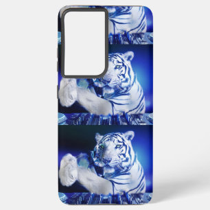 Neon Tiger DJ Phone Case – EDM Festival Cyberpunk 