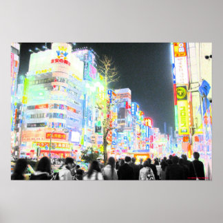 Neon Tokyo Poster
