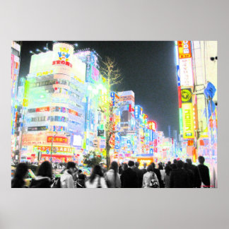 Neon Tokyo Poster