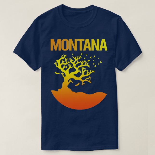 Neon Tree Art Montana  T-Shirt (Design Front)