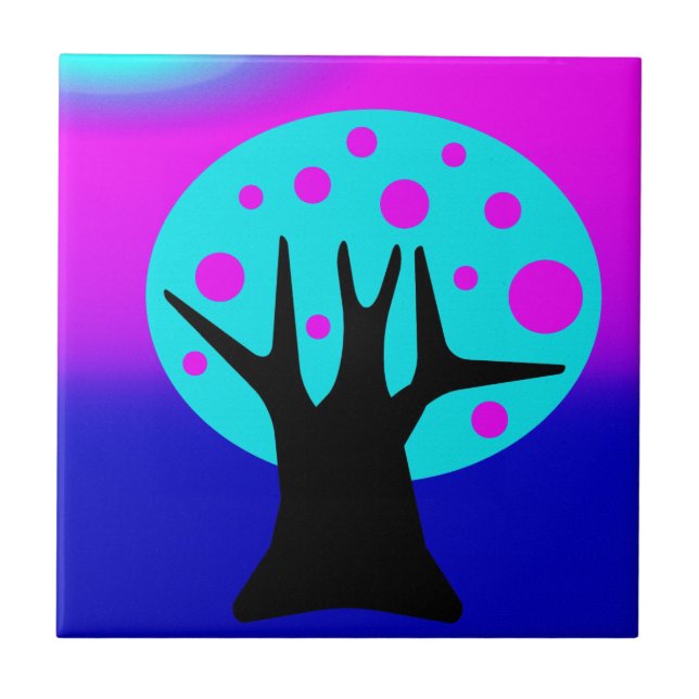 Neon Tree Ceramic Tile (Front)