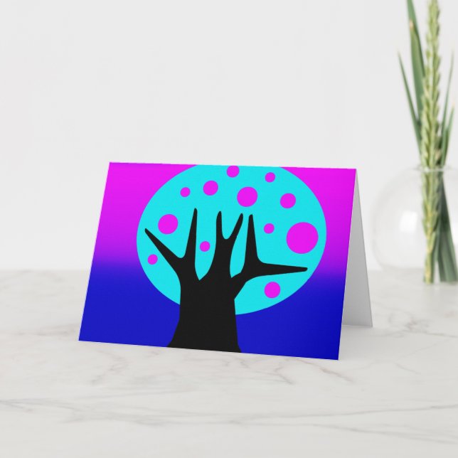 Neon Tree Greeting Card (Front)