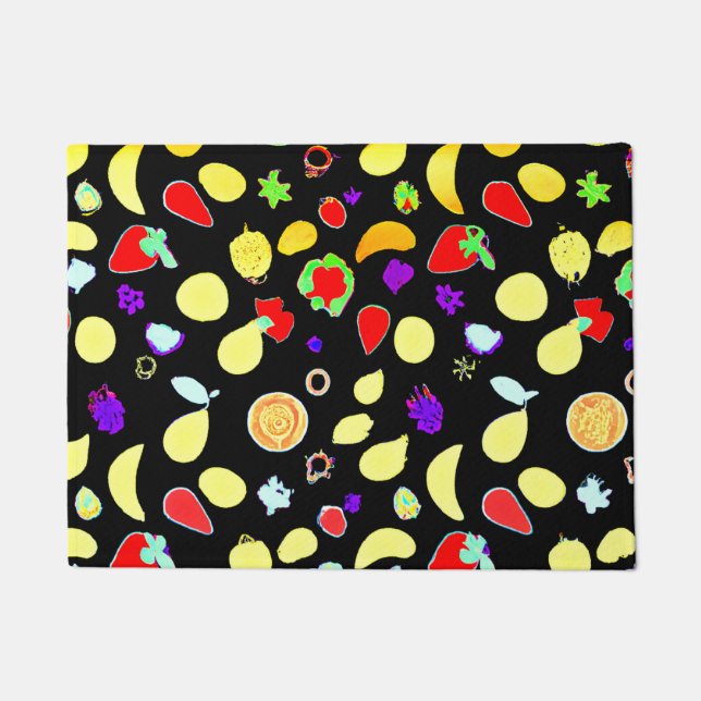 Neon Tropic Fruits Burst Doormat (Front)