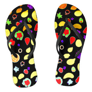 Neon Tropic Fruits Burst Jandals