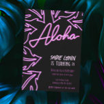 Neon Tropical Hawaiian 21st Birthday Invitation<br><div class="desc">These tropical invites are fun for 21st birthday parties. These include Bright colours,  neon script and botanical graphics. Find matching party supplies in my shop.</div>