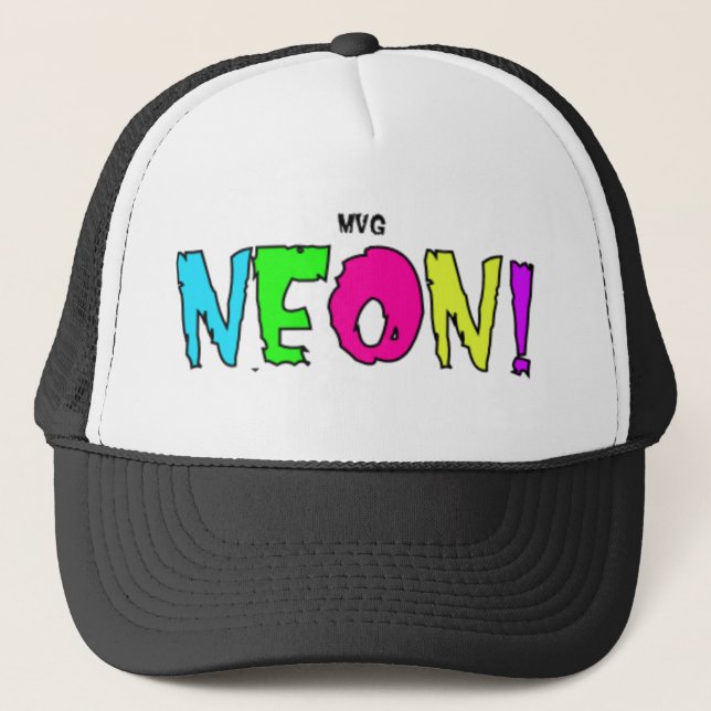neon trucker hat (Front)