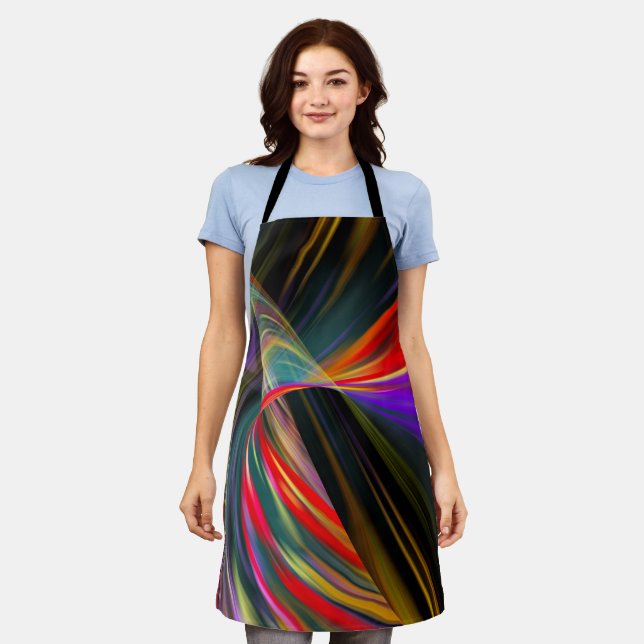 Neon Tunnel Black Apron (Worn)