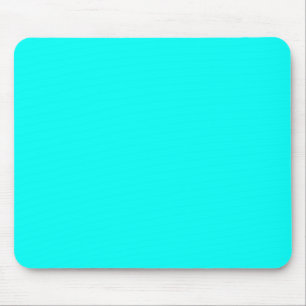 Neon turquoise bright fashionable modern tone mouse pad