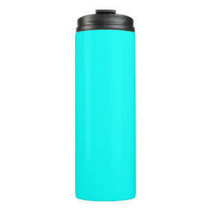 Neon turquoise bright fashionable modern tone thermal tumbler