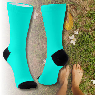Neon Turquoise Bright  Socks