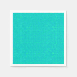 Neon turquoise textured. napkin
