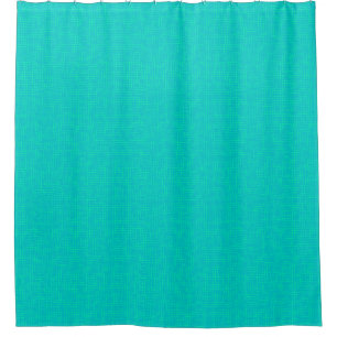 Neon turquoise textured. shower curtain