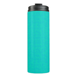 Neon turquoise textured.  thermal tumbler