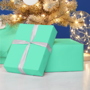 Neon Turquoise Wrapping Paper
