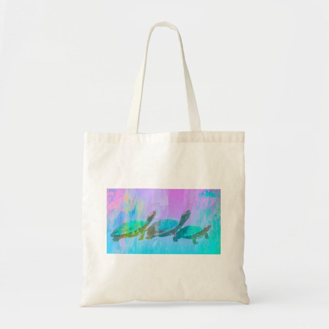 Neon Turtles Tote Bag (Front)