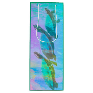 Neon Turtles Wine Gift Bag