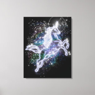 Neon Unicorn  Canvas Print