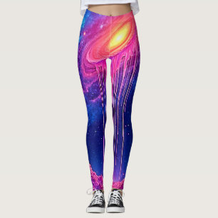 Neon Universe: Dripping Starlight Leggings