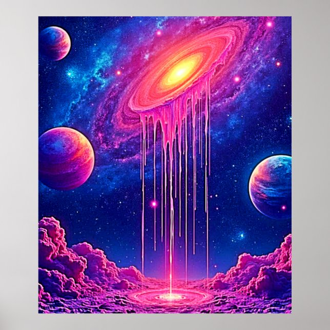 Neon Universe: Dripping Starlight Poster (Front)