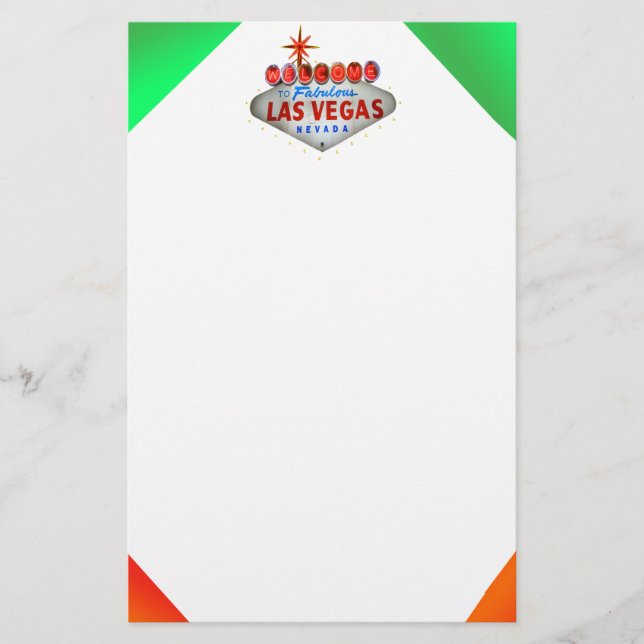 Neon Vegas Stationery (Front)