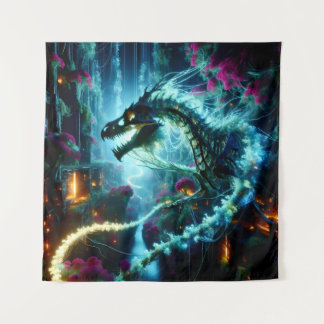 Neon Vines & Dragon Bones: Eclipse in a Futuristic Tapestry