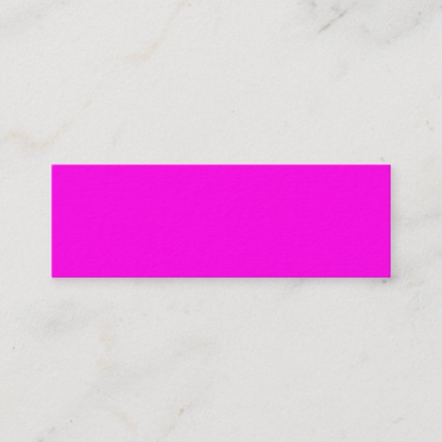 Neon Violet Purple Light Bright Fashion Colour Mini Business Card (Front)