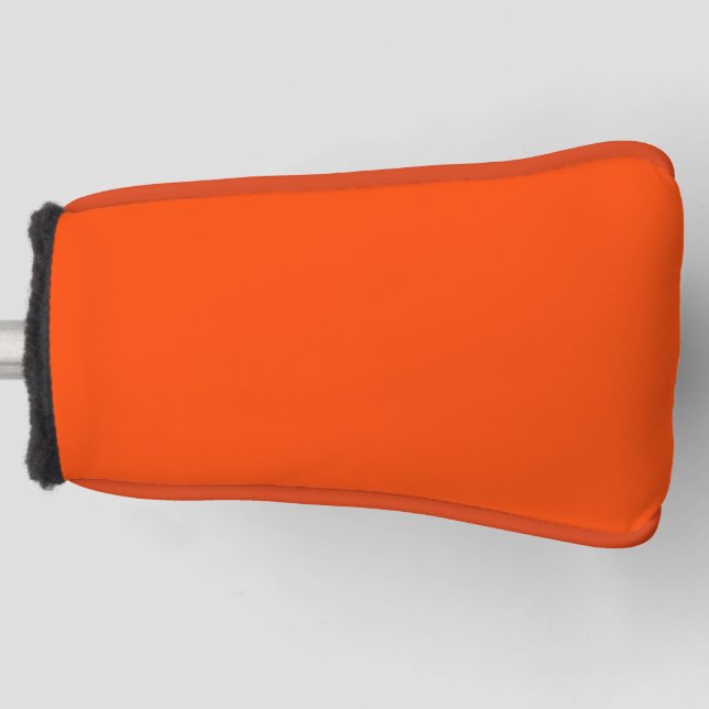 Neon, Vivid Orange Cornhole Set Golf Head Cover (Front)