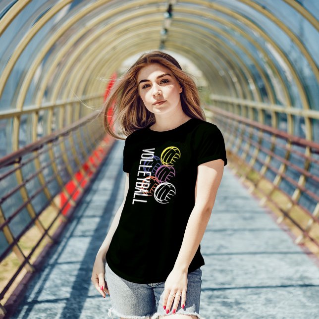 Neon Volleyballs T-Shirt (Creator Uploaded)