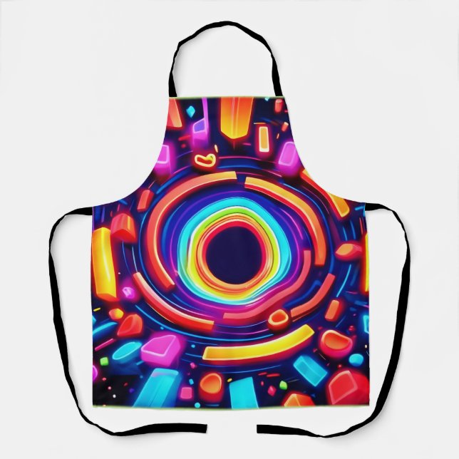 Neon Vortex Odyssey Apron (Front)