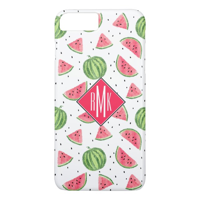 Neon Watercolor Watermelons Pattern Case-Mate iPhone Case (Back)