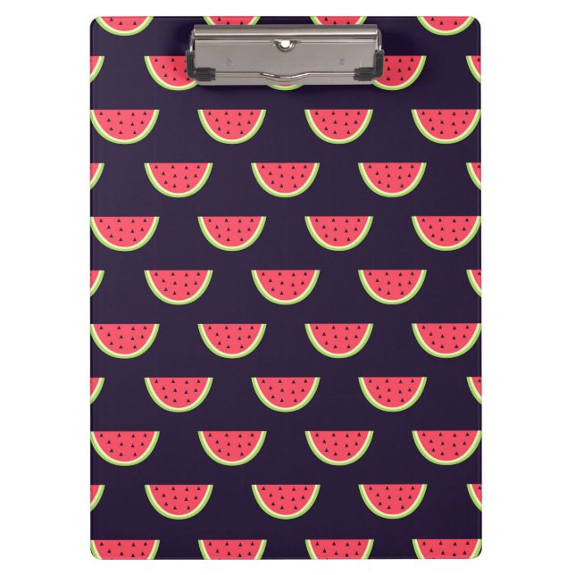 Neon Watermelon on Purple Pattern Clipboard (Front)