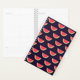 Neon Watermelon on Purple Pattern Planner