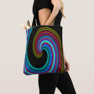 Neon Wave....... Tote Bag