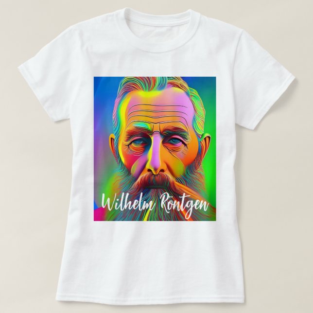 Neon Wilhelm Röntgen T-Shirt (Design Front)