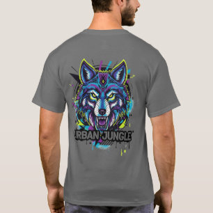 Neon Wolf Urban Jungle Unisex Street T-Shirt