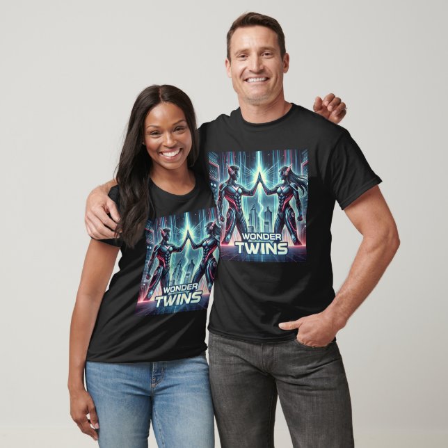Neon Wonder Twins – Synergy Unleashed T-Shirt (Unisex)
