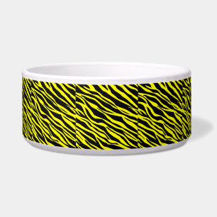 Neon Yellow and Black Zebra Striped