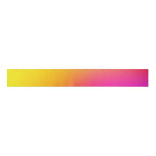 Neon Yellow and Pink Grosgrain Ribbon