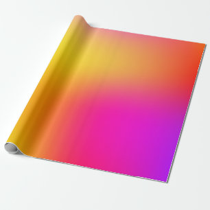 Neon Yellow and Pink Wrapping Paper
