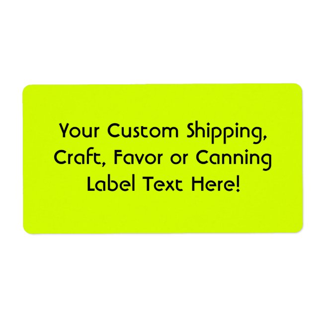 Neon Yellow, High Visibility (Front)