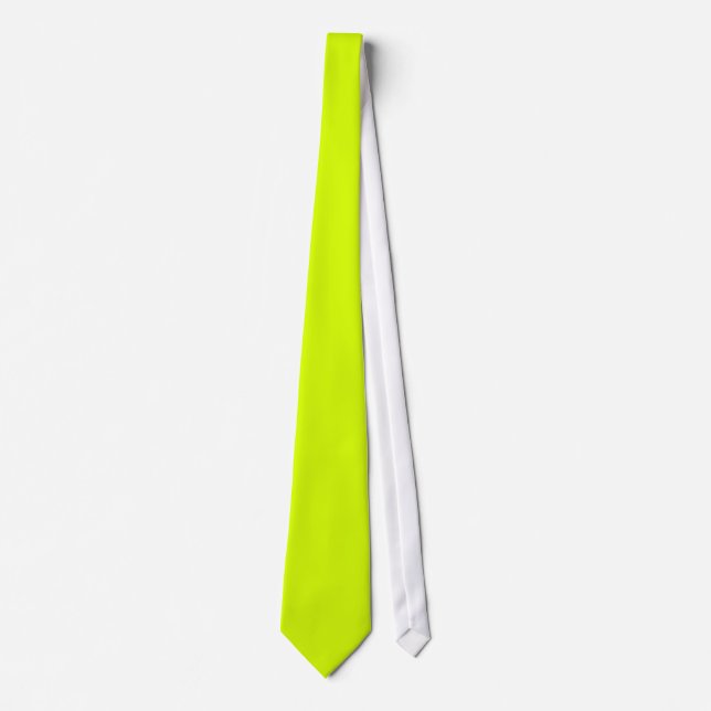 Neon Yellow, High Visibility Chartreuse Tie (Front)