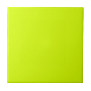 Neon Yellow, High Visibility Chartreuse Tile