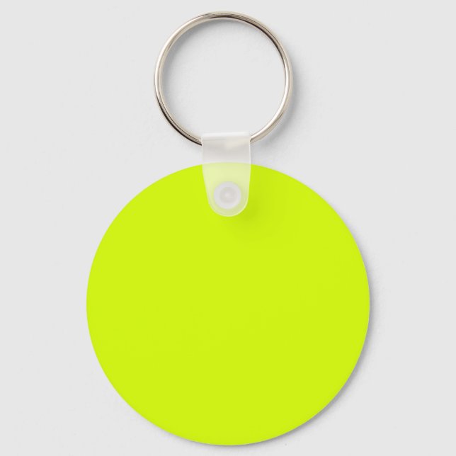 Neon Yellow, High Visibility Key Ring (Front)