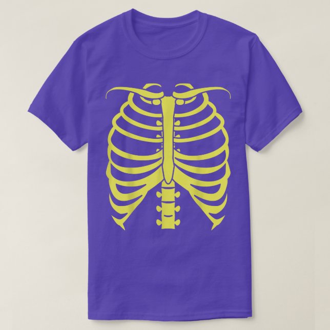 Neon Yellow Skeleton Tee  (Design Front)