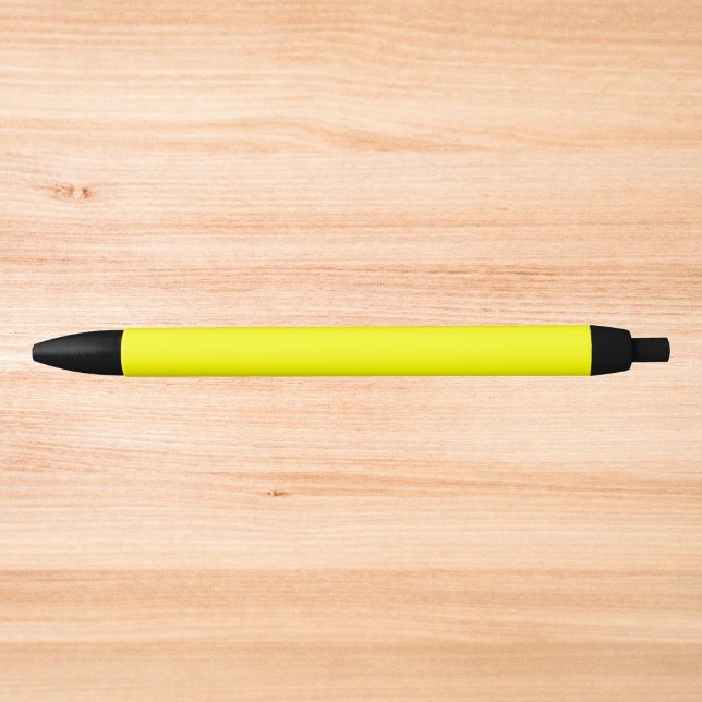 Neon Yellow Solid Color  Black Ink Pen (Creator Uploaded)