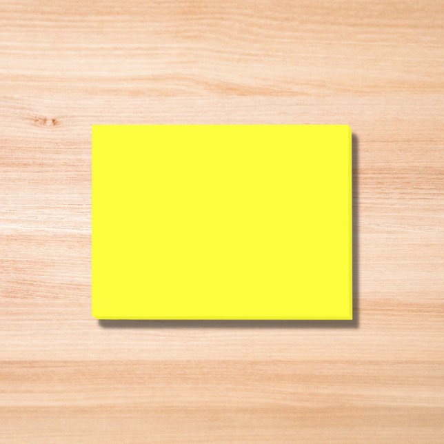 Neon Yellow Solid Color Post-it Notes (Creator Uploaded)