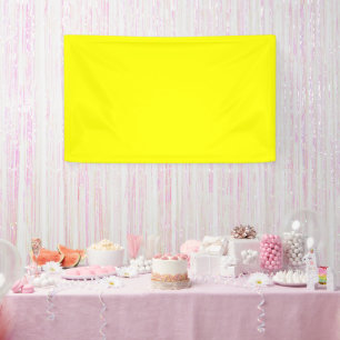 Neon Yellow Solid Colour Banner