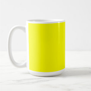 Neon Yellow Solid Colour   Classic Coffee Mug