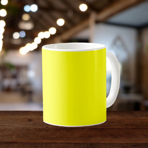 Neon Yellow Solid Colour Coffee Mug